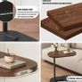 C Shaped Compact Sofa Side End Coffee Table NEW Image 6