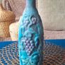 Hand Painted 3D Grape Bottle Decor Image 4