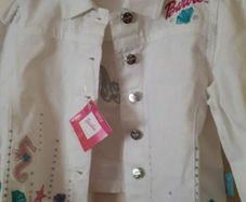 New marks and Spencer barbie white jacket and pink top