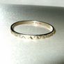 Vintage Hallmarked 9k White Gold Geometric Ring Image 3