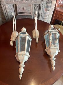 Pair of Hanging Candle Lanterns