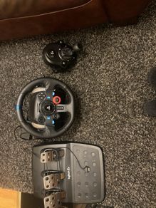 logitech steering wheel + gear stick