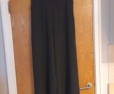 Dunnes  Stores Wide Leg  Black Trousers.   S.14. New - No Tag.