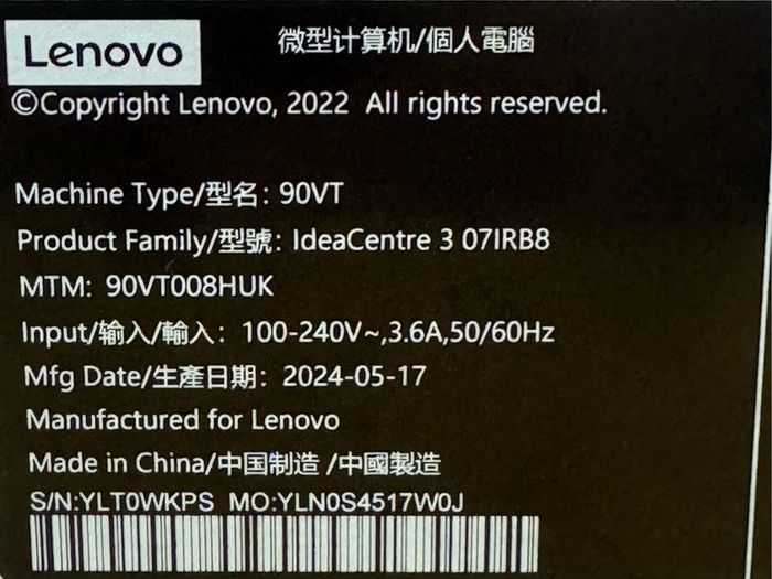 Lenovo Pc