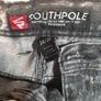 Mens southpole biker style jeans Size w 34 L 30 Black stonewash Image 4