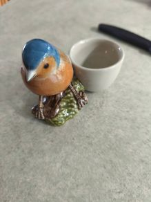 Quail Chaffinch With Egg Cup