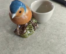 Quail Chaffinch With Egg Cup