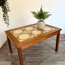 Vintage Retro Mid Century Danish Teak and Tile Coffee Table Image 3