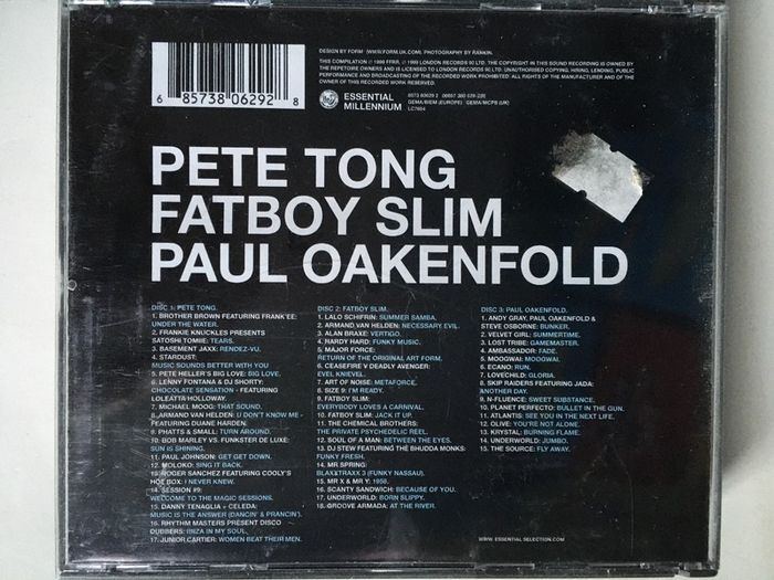 Essential Millennium [1999] (Pete Tong, Fatboy Slim & Paul Oakenfold) (3xCD Fatbox Album)