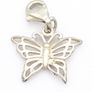Sterling Silver Butterfly Clip Charm Image 2