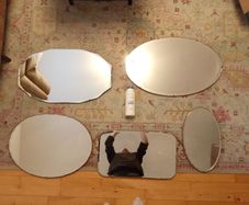 Selection of vintage Art deco mirrors