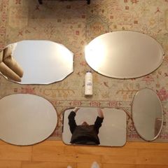 Selection of vintage Art deco mirrors