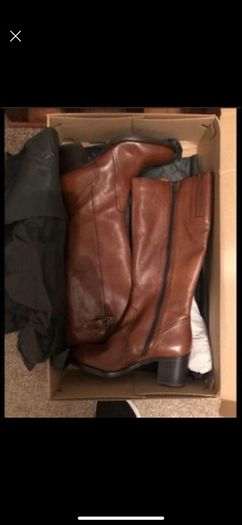 Clarkes Tan leather boots all boots 39/6 . See description for pricing and details