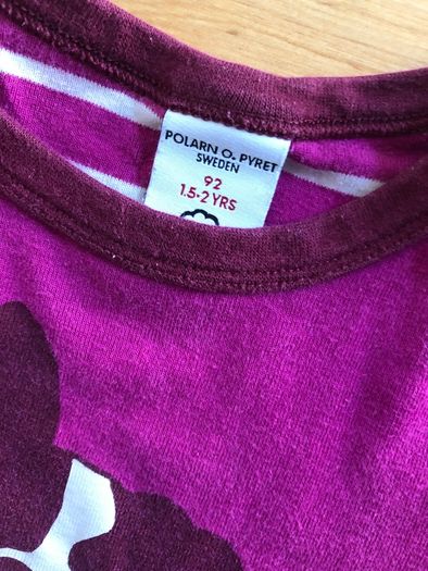 Polarn O Pyret pink top 92cm 1.5-2 yrs