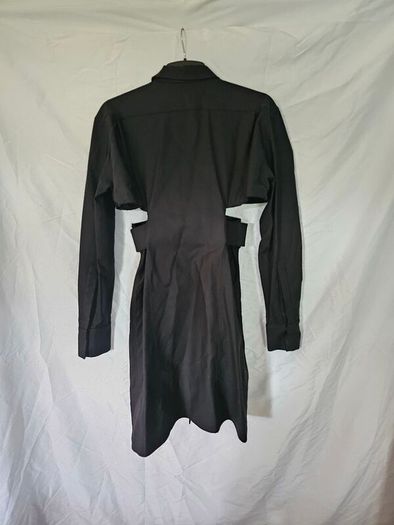 Givenchy Black Cutout Shirt Dress