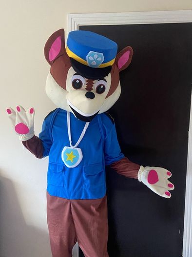 Paw patrol chase mascot costume