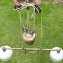 Antique Brass Rise and Fall Ceiling Lights Image 2
