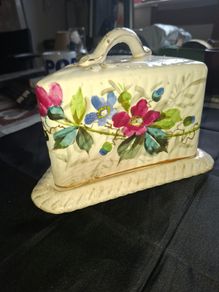 Beautiful Antique Cheese Dish with Cover