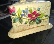 Beautiful Antique Cheese Dish with Cover