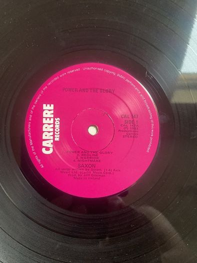 Saxon "Power and the glory" vinyl