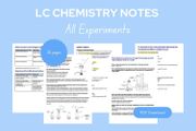 Leaving Cert Chemistry Experiments Notes