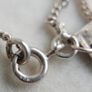 Vintage Sterling Silver Twisted Heart Necklace length 18" - 5,1g Image 8