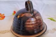 Studio pottery Cheese Dome, pottery butter dish