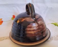 Studio pottery Cheese Dome, pottery butter dish