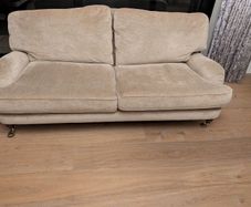 Laura Ashley Three-Person Sofa (Cream/Beige)