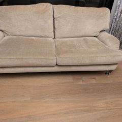Laura Ashley Three-Person Sofa (Cream/Beige)