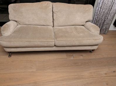Laura Ashley Three-Person Sofa (Cream/Beige)