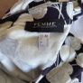 Navy white viscose mix dress size 12 Image 6