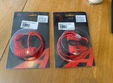 2x Mercury Kill Switch Keys with Lanyard