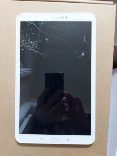 Samsung Galaxy Tab A6, Model SM-T580, FRP Google Locked, Scratches-cracks on display, but touchscreen works fine