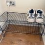 2 IKEA Shoe Racks-Black Metal Image 2