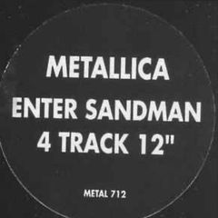 Metallica. Enter Sandman limited edition 12 inch original 1991 EP vinyl record in vg+ condition