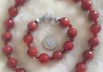 Sterling silver gemstone necklace and bracelet set