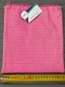 drawstring wash bag pink
