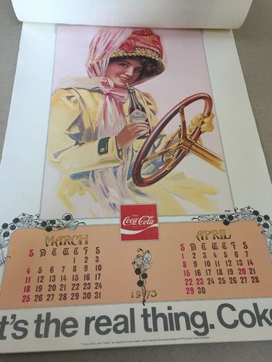Coca Cola 1973 Calendar Super rare