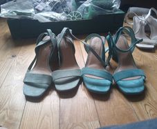 green block heels