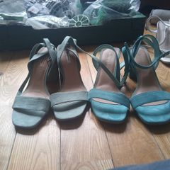 green block heels