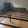 Black Metal Double Bed Frame Image 2
