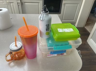 Lunch boxes and cups
