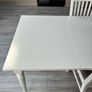 White Ikea Dining Room Table and Chairs Image 6