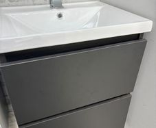 Special offer Deal Brand New 500 Anthracite Wall Hung Unit & Basin