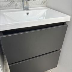Special offer Deal Brand New 500 Anthracite Wall Hung Unit & Basin