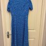 blue & white midi dress Image 4