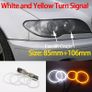 4x131mm SMD Cotton Light Switchback LED Angel Eye Halo Ring Kit For BMW 3 5 7 SERIES E36 E38 E39 E46 (with HID Xenon headlights) Image 3