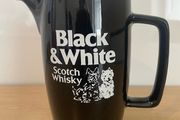 Vintage Wade Black and White whiskey whisky jug.
