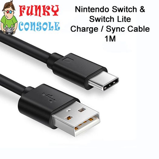 Nintendo Switch USB Type C Fast Charging Data Sync Charge Cable 1M Switch Lite